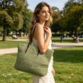 thumbnail image 5 of Virelaxpo Rope Woven Beach Tote Bag Casual Shoulder Bag for Beach, Shopping, Daily Commute and Travel - Plastic Material, 5 of 6
