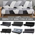 thumbnail image 4 of CJC Armless Futon Sofa Bed Cover, Stretch Sofa Couch Slipcovers Without Armrests, Printed Furniture Protector Cover, 9 Colors, 4 of 8