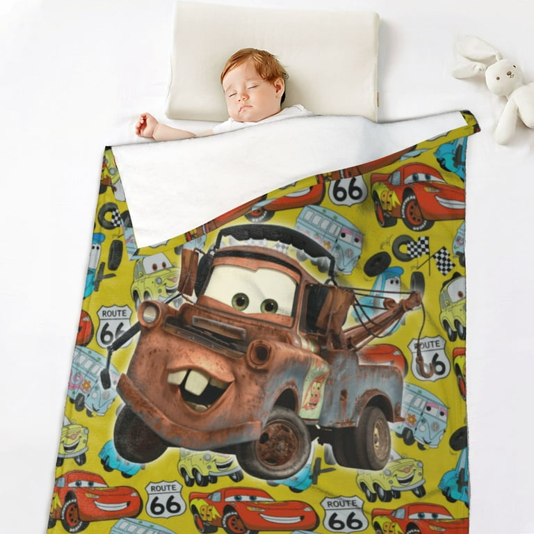 Mater Cars Lightning Mcqueen Blanket for Couch Bed Throw Blanket Aesthetic Decorative Blanket for Travel Camping Comfy Blanket Full Size Blanket Thick 32x48 inches Walmart