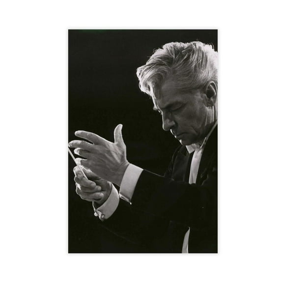 Conductor Herbert Von Karajan Posters for Entertainment Room Decoration Gifts