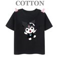 thumbnail image 5 of Camiseta de algodón 100% Kuromi Kawaii Manga Anime japonés Camiseta de verano para niños Ropa para niños Tops Camisetas para niños y niñas Camisetas para bebés Lindas, 5 of 5