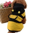 thumbnail image 3 of Bee Pet Puppy Coat Apparel Outfit Fleece Clothes Dog Cat Hoodie Fancy Costume  Halloween Cosplay Sweater Dog Hoodies, 3 of 6