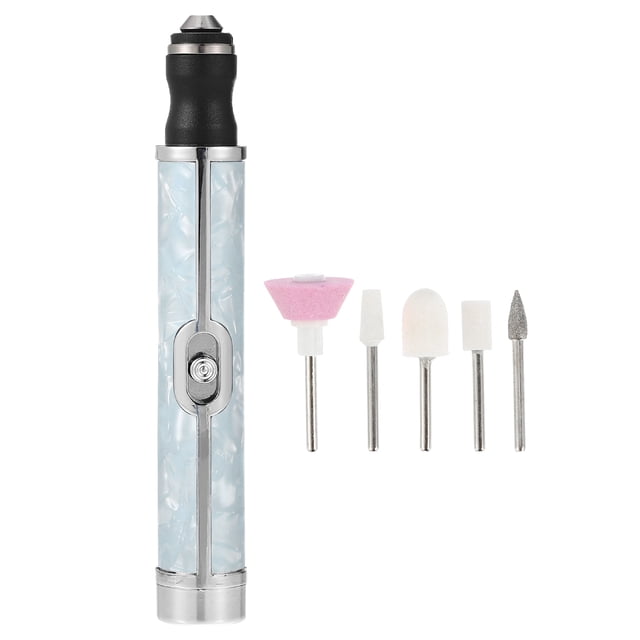 Kit de Taladro de Uñas Eléctrico Inalámbrico Unique Bargains 20000 RPM Azul