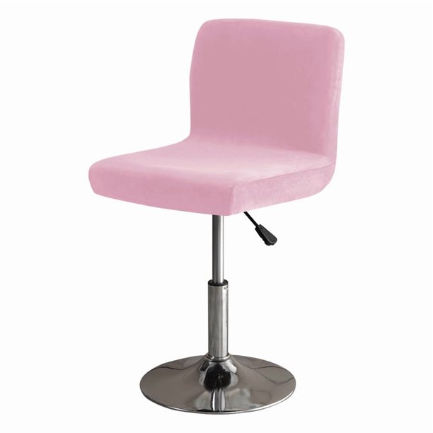 Xiao Hua Fundas para taburetes de bar, de terciopelo elástico, lavables, para silla alta, color rosa