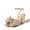 CHAMPAGNE, variant on Women's Bow Knot Heeled Sandals Low Chunky Heels Open Toe Ankle Strap Slingback Dress Shoes for Wedding Bridal Party