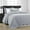 Silver, variant on IR Imperial Rooms 2 Piece Bedding Set Twin Quilt Set Soft Chevron Microfiber Bedspread Kids Silver