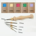thumbnail image 3 of MesaSe 5 Sizes Embroidery Punch Needle  Wooden Handle Punch Needle Rug Hooking Tools, 3 of 13