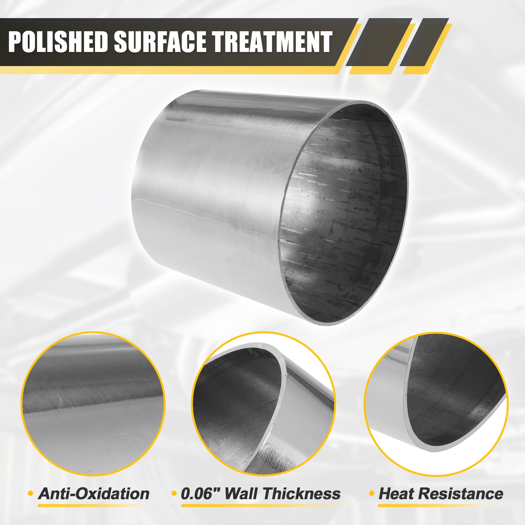 Unique Bargains Car Mandrel Exhaust Bend Elbow Pipe Concentric Reducer 1pcs 3"-3.5" OD