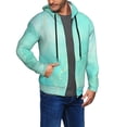 thumbnail image 2 of Vsdgher Cyan Mint Marble Mens Hoodies Zip Hoodie, Hoodies for Men, Zip-up Hooded Sweatshirt-Medium, 2 of 5