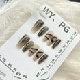 thumbnail image 2 of press-on nails fake Manicure pure hand-made wear-on nail ladder winding small snake nail piece advanced customization, 2 of 9