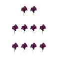 thumbnail image 2 of mmirethe 2x Faible Entretien Apparence Réaliste Faux Fleurs et Plantes Large Application Violet 5Set, 2 of 6