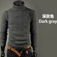 thumbnail image 1 of Pull Chaud Automne et Hiver pour Hommes, Pull à Col Roulé à Manches Longues, Pull Tricoté Rétro, 1 of 5