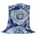 thumbnail image 6 of Spring Rose Flower Blanket Soft Cozy Warm Throw Blanket for Couch, Plush Fuzzy Flannel Fleece Blankets for Sofa, Nature Aesthetics Botanical Blossom Bed Blankets Lightweight Gifts for Women, 40"x60", 6 of 9