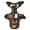 Pumpkin Faces, variant on Pet Vest For Walking With Handle Adjustable Reflective Dog Cat Harness Black White Color Skulls