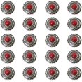 thumbnail image 1 of Duolai 20pcs Buckle Imitation Red Turquoise Sunflower Craft Purses Leather Decorative Conchos Buttons Metal Stud Screw Back Rivet DIY Shoes Bag Belt P, 1 of 4