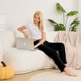 thumbnail image 7 of HEARTNICE Womens Pajama Pants, Soft Lounge Sleep Pants with Pockets Long Modal Pj Bottoms (BLACK, M), 7 of 7