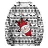 PMUYBHF Chandail à Capuche Homme Graphique Fermeture à Glissière Automne et Hiver Tendance Décontractée Imprimé de Noël Chandail Col Rond Chandails en Molleton à Capuche à Fermeture à Glissière devant
