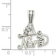 thumbnail image 2 of 925 Sterling Silver #1 Nana Shaped Pendant, 2 of 5