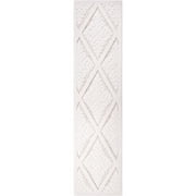 My Texas House Calla 2' X 8' Driftwood Damask Runner Rug
