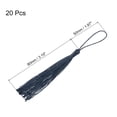 thumbnail image 2 of Uxcell 20Pack 5" Silky Bookmark Tassels with Loop for DIY Craft Accessory, Navy Blue, 2 of 6