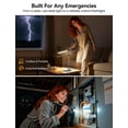 thumbnail image 6 of YULINKCO Cordless Desk Lamp, Rechargeable Battery Powered LED Table Light, 3 Color Modes Adjustable Brightness, Magnetic Wireless Lamp for Reading, Working, Bedside, Flashlight with Signal Light, 6 of 10