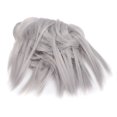 thumbnail image 4 of Chignon Désordonné Pièce de Cheveux, Augmente le Volume Chignon Ébouriffé Pièce de Cheveux Réglable Élégant Fibre Haute Température pour Rendez-Vous pour Femmes Q17-Gris, 4 of 8