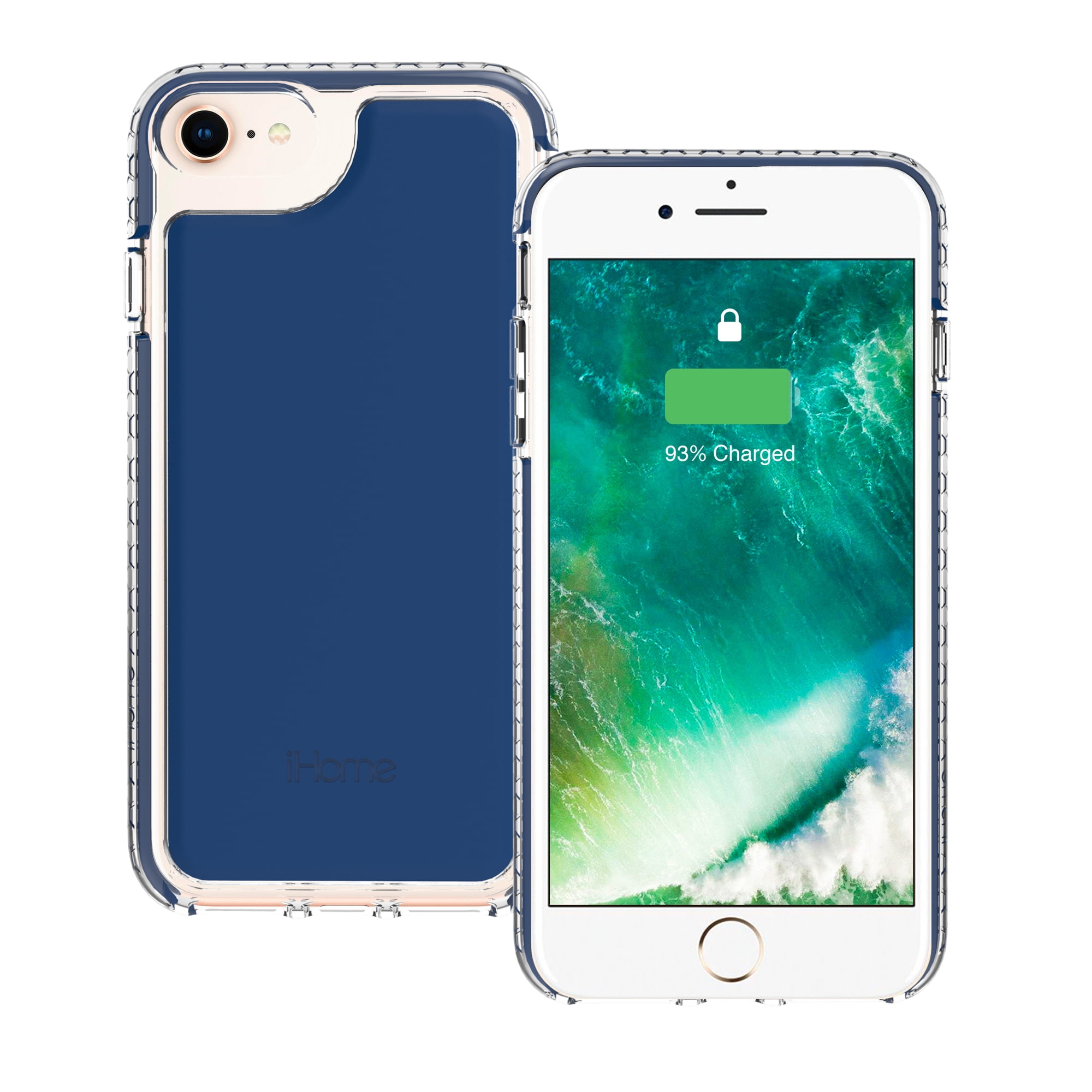 iHome Velo Silicone Impact Case, iPhone SE/6/7/8, Navy