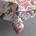 thumbnail image 5 of Pioneer Flower Floral Print Pattern Rectangle Tablecloth 60"x102",Waterproof Polyester Rectangle Table Cloth, Wipeable Spillproof Polyester Tablecloth for Dining, Camping, Indoor and Outdoor, 5 of 6