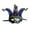 Blue, variant on Halloween Mardi Gras Cosplay Face for Prom Stage Performance Party Blue