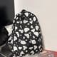 thumbnail image 4 of Mochila de estampado de vaca gran capacidad | Mochila escolar de nylon de moda | Blanco, Azul, Amarillo, Púrpura, Naranja | Mochila ligera de viaje | Correas ajustables | 39x29x12cm, 4 of 6
