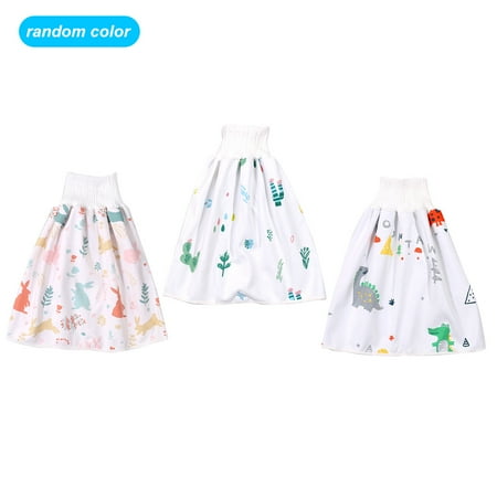 

Baby Cotton Reusable 2pcs Washable Baby 3 Layers Reusable Infant Soft Cotton Cloth Skirt