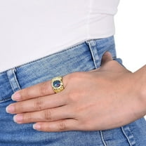 Black Opal Ring for Men Filigree Art Nouveau Band 14K Gold Mens Anniversary Ring Alternative Men's Wedding Ring