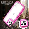 thumbnail image 6 of CoverON For Apple iPhone 13 pro Phone Case, Military Grade Heavy Duty Full Body 3-Layer Shockproof Clear Cover, Pink, 6 of 8
