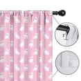 thumbnail image 4 of Blackout Kids Curtains,Pink Cute French Bulldogs Childrens Insulated Curtains Set Of 2,Bedroom Essentials,Toddler Room Decor 42x54in(106x137cm), 4 of 4