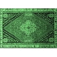 thumbnail image 1 of Ahgly Company Indoor Rectangle Persian Emerald Green Traditional Area Rugs, 6' x 9', 1 of 4