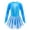 Blue, variant on TiaoBug Kids Girls Long Sleeve Mesh Splice Skating Leotard Dress 6-14