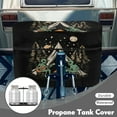 thumbnail image 3 of Yuyamidu Aesthetic Camping Propane Tank Cover for RV Trailer, Dual 40lb Propane Tank Cover Table, Weather Resistant RV Camper Decorative Accessory, 3 of 8