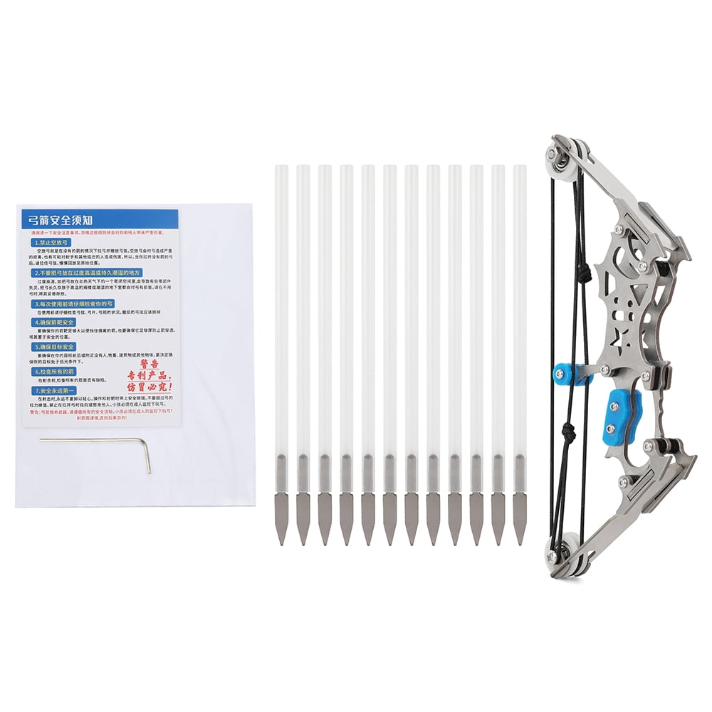 Mini Compound Bow Arrow Set Gift Target Toy Archery Practice Outdoor Recreational Activities