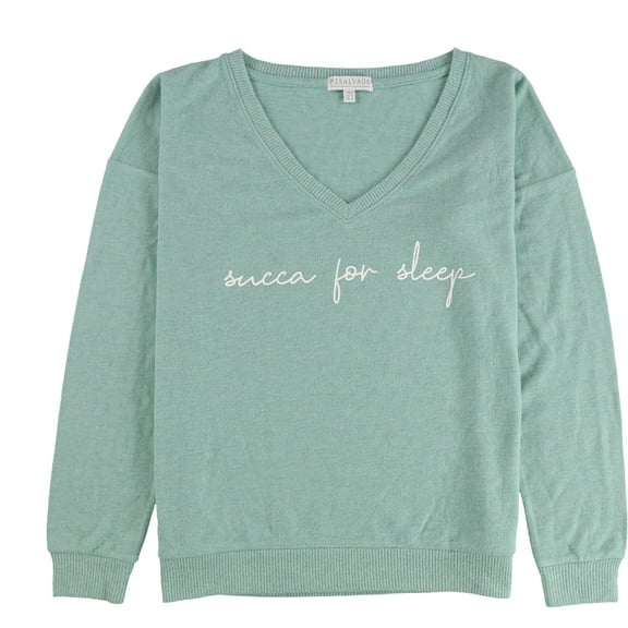 P.J. Salvage Womens Succa For Sleep Pajama Sweater, Green, Medium