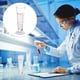thumbnail image 3 of Vaso medidor graduado de vidrio grueso de 50 ml, vaso de vidrio transparente, 3 of 7
