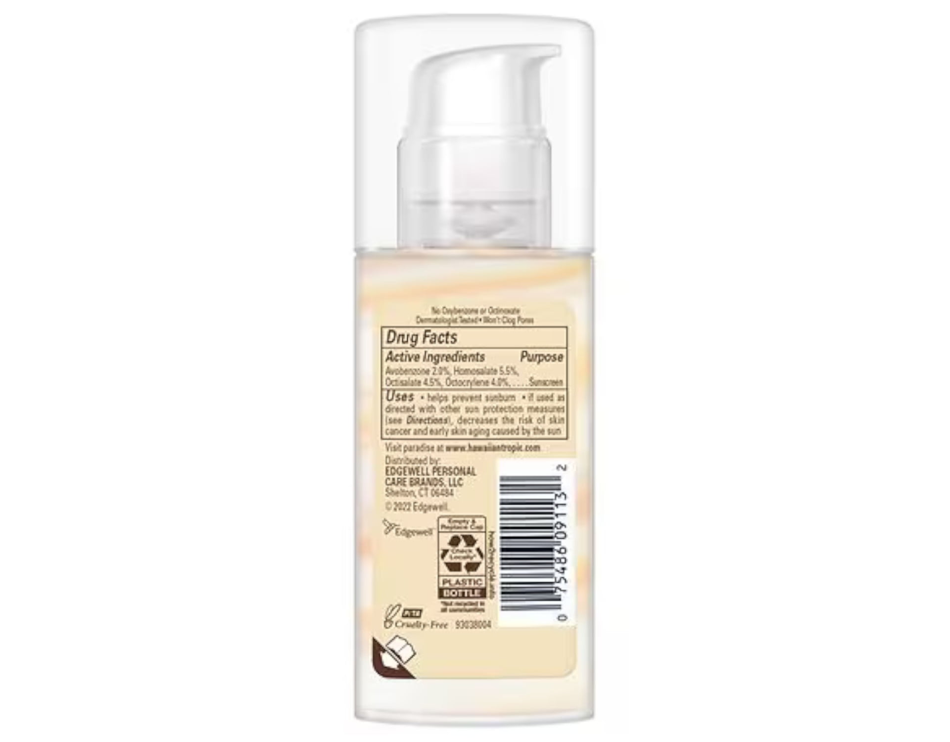 Hawaiian Tropic Silk Hydration Lotion Sunscreen (6 Oz.) & Weightless Hyrdation Face Lotion (1.7 Oz.) - Pack of 1