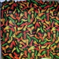 thumbnail image 2 of Cotton Window Valance Fruits Print 58 Inch Wide Chili Peppers Black, 2 of 3
