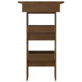thumbnail image 2 of vidaXL Wall Bar Table Brown Oak 102x45x103.5 cm Engineered Wood, 2 of 5