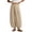 Khaki,#029, variant on Womens Balloon Pants Wide Leg Barrel Pants Baggy Trousers Elastic Waist Casual Lounge Travel Pants with Pockets,L