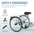 thumbnail image 5 of Naipo Adult Tricycle 7 Speed Trikes 3 Wheel 26'' Bikes for Adults, Trike for Women Men, Rear Removable Wheeled Baskets - Seniors & Commuters, 350 lb - Green, 5 of 10