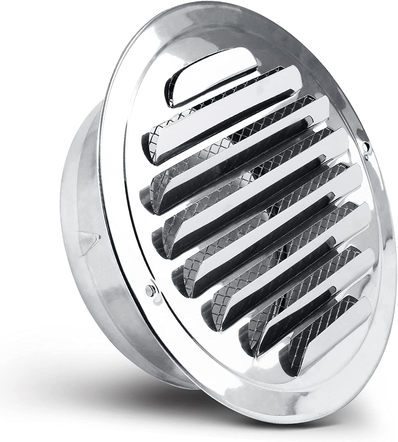 6 Inch Round Vent Cover Stainless Steel Air Vents Round Soffit Vents Louver Grille Cover with