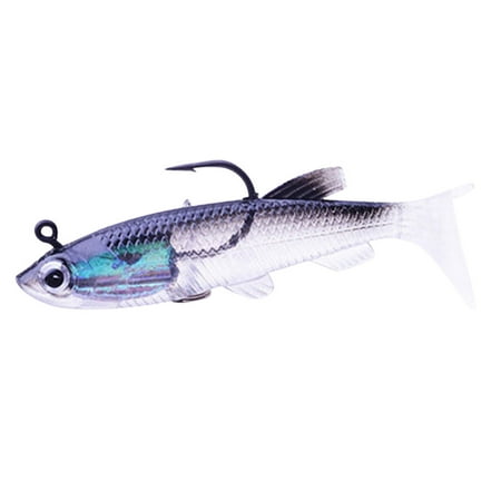 Reayehane Fishing Highly Simulated Soft Shrimp Bait Set Fishing Hook Fishing Tackle Sea Fishing (D )