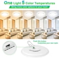thumbnail image 3 of Lámpara de techo GoBright de 12 pulgadas, 24 W, 3200 LM, 5 CCT, ultrafina, 3 of 7