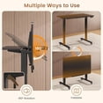 thumbnail image 4 of 31.5" Foldable Electric Standing Desk for Small Space, 180° Tiltable Mobile Rising Computer Desk, Height Adjustable Drawing Desk, Study Writing Table, 4 of 6