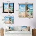 thumbnail image 4 of Designart "Ocean Escape Beach Photo IV" Coastal Beach Framed Wall Art Set Of 2 - Blue Beach Framed Canvas Set For Living Room Decor, 4 of 7